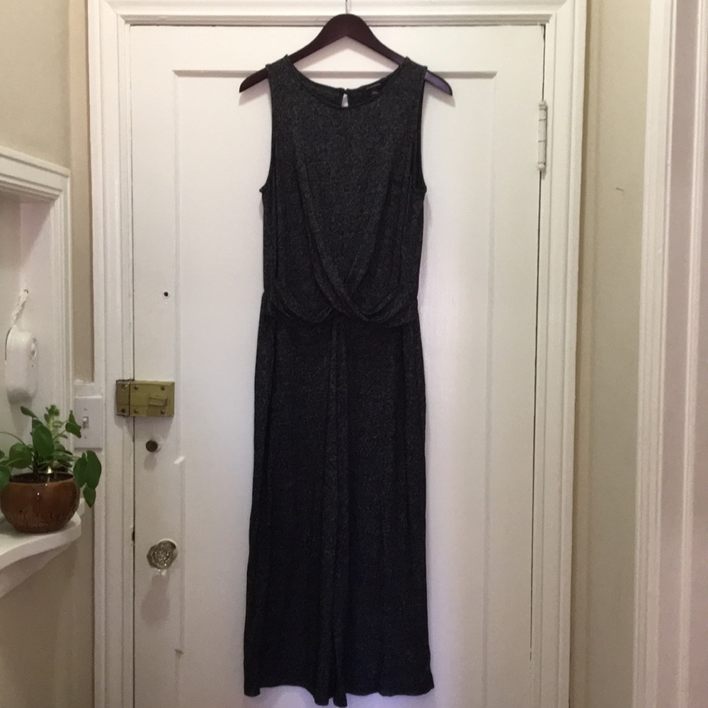 Dark grey luxspun jumpsuit.